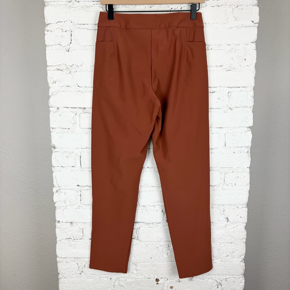 Athleta Stellar Skinny Trouser Terracotta Orange Red Pants 4 - Picture 8 of 10